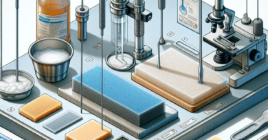 An illustration of a laboratory experiment comparing different swabbing devices for detecting Listeria monocytogenes on food contact surfaces in a food safety study